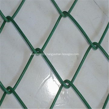 Green PVC Coated Chain Link Fence/Diamond Wire Mesh